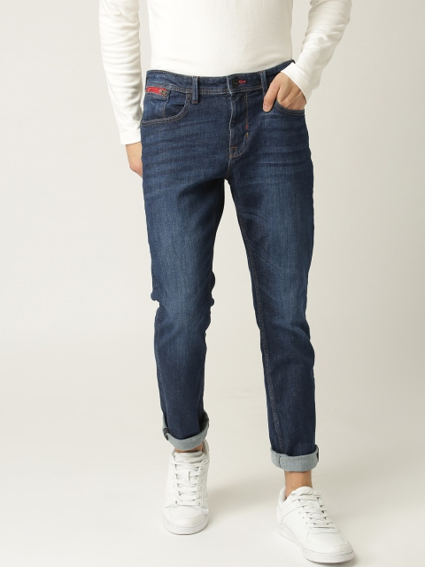 

ESPRIT Men Navy Blue Slim Fit Mid-Rise Clean Look Stretchable Jeans