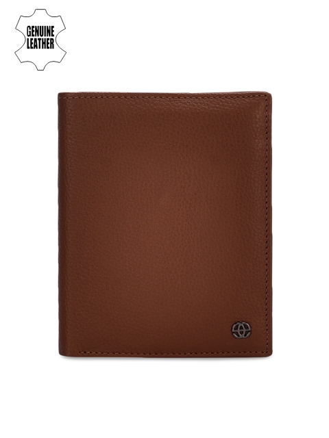 

Eske Men Brown Solid Leather Two Fold Wallet