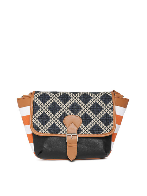 

Kanvas Katha Multicoloured Printed Sling Bag, Multi
