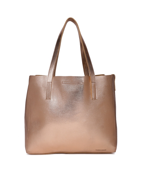 

Kanvas Katha Women Rose Gold Solid Handheld Bag