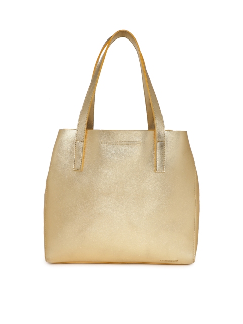 

Kanvas Katha Gold-Toned Solid Shoulder Bag