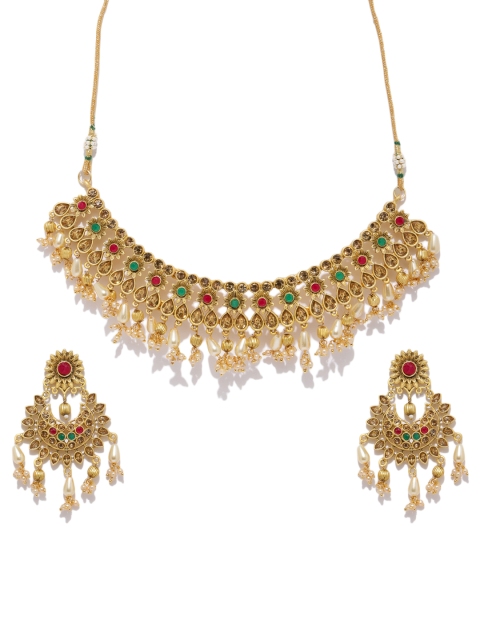 

Sukkhi Gold Plated & Red Jewellery Set