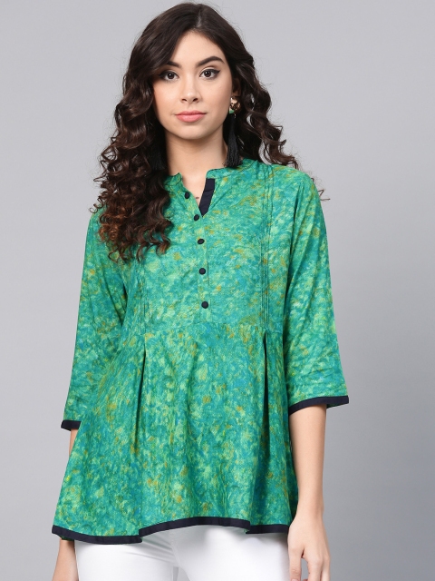 

Shree Women Green Printed Tunic