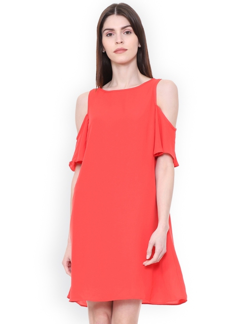 

Allen Solly Woman Women Red Solid A-Line Dress