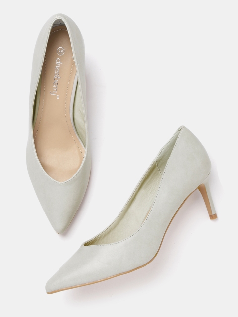 

DressBerry Women Grey Solid Pumps