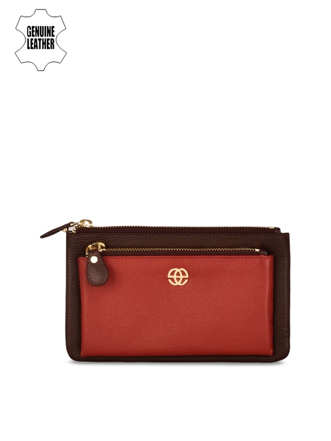 

Eske Women Red Solid Zip Around Wallet