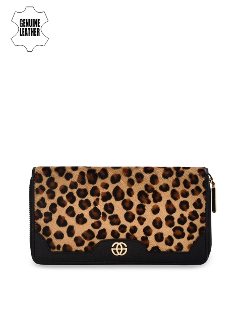 

Eske Women Brown Printed Two Fold Wallet