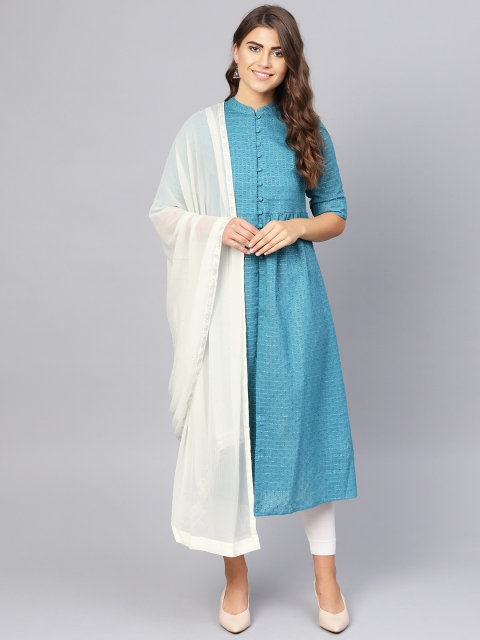 

W Women Off-White Solid Dupatta