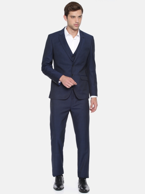 

Raymond Men Blue Solid Tailored Fit Single-Breasted Suit