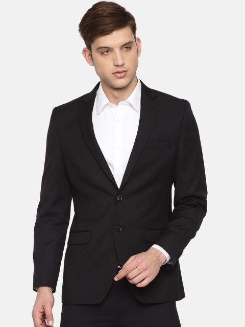 

Raymond Men Black Solid Single-Breasted Contemporary Fit Formal Blazer