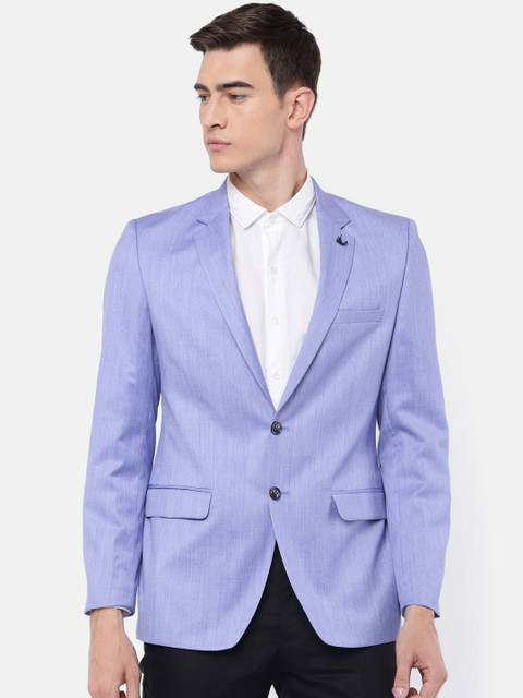 

Raymond Men Blue Single-Breasted Contemporary Fit Formal Blazer