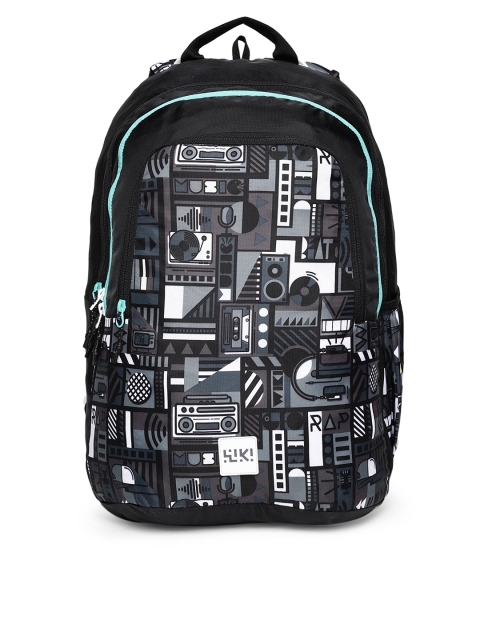 

Wildcraft Unisex Black WIKI 5 Music Graphic Backpack
