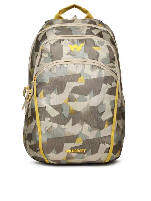 

Wildcraft Unisex Brown & Grey Printed Backpack