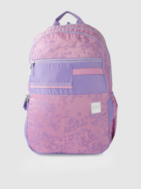 

Wildcraft Unisex Pink & Blue Printed Jacquard Backpack