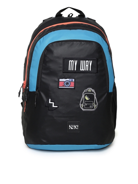 

Wildcraft Unisex Black Solid Backpack