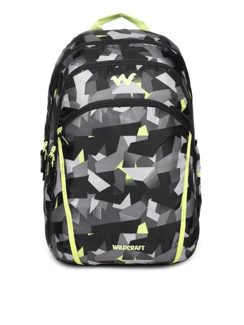 

Wildcraft Unisex Grey & Black Geometric Print 2 Broken Camo Backpack