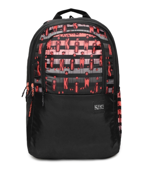

Wildcraft Unisex Black Graphic Printed WIKI 2 Character Backpack