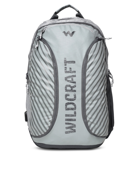 

Wildcraft Unisex Grey Brand Logo Backpack
