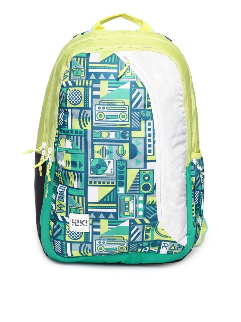 

Wildcraft Unisex Green & Blue Graphic Backpack