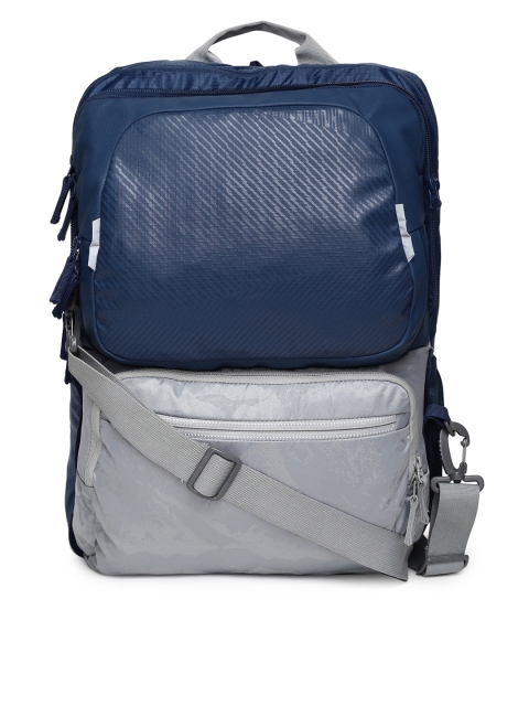 

Wildcraft Unisex Navy Blue & Grey Colourblocked Backpack