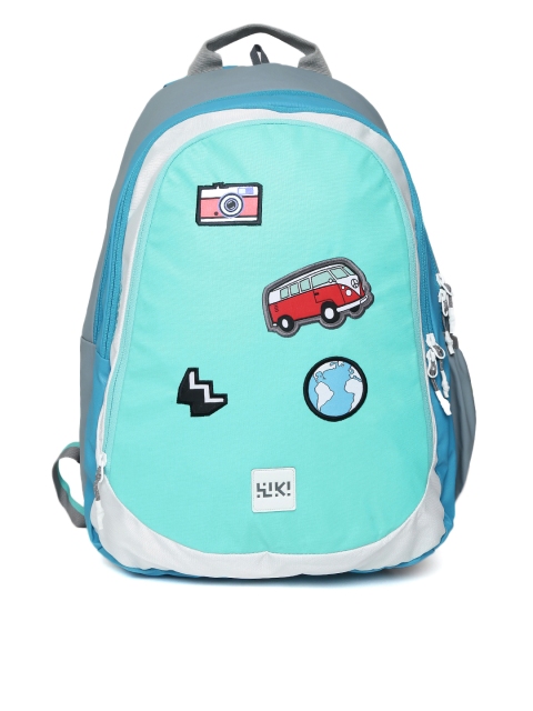 

Wildcraft Unisex Blue & White Graphic Backpack