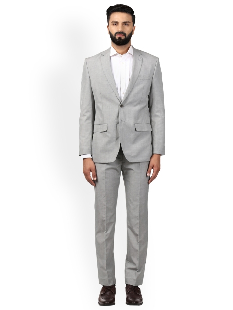 

Park Avenue Men Grey Solid Slim-Fit Single-Breasted Suit