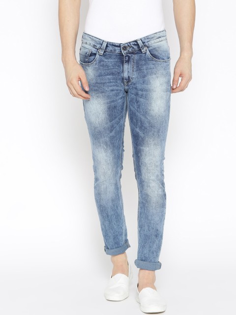 

SPYKAR Men Blue Skinny Fit Low-Rise Clean Look Stretchable Jeans