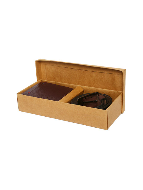 

Teakwood Leathers Men Brown Leather Accessory Gift Set