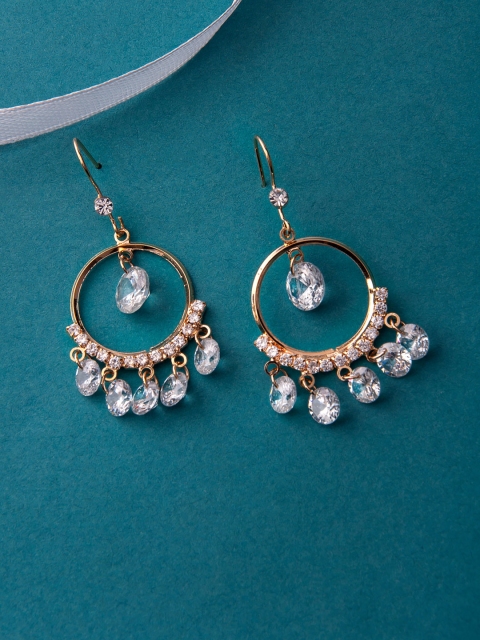

Rubans Gold-Toned Classic Drop Earrings