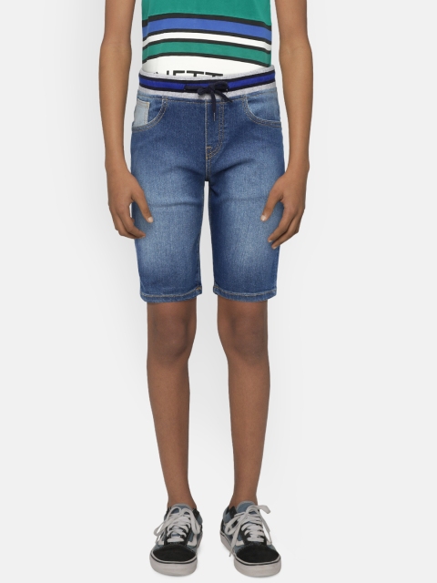 

United Colors of Benetton Boys Blue Washed Denim Shorts