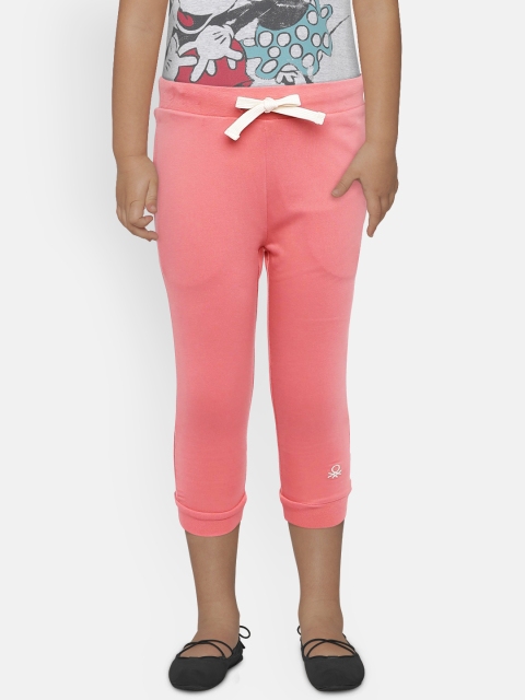 

United Colors of Benetton Girls Pink Solid Joggers
