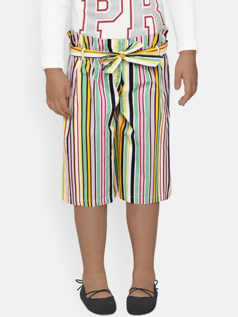 

United Colors of Benetton Girls Multicoloured Striped Culottes, Multi