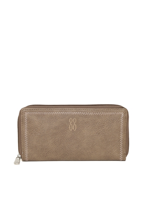 

Baggit Women Brown Solid Zip Around Wallet