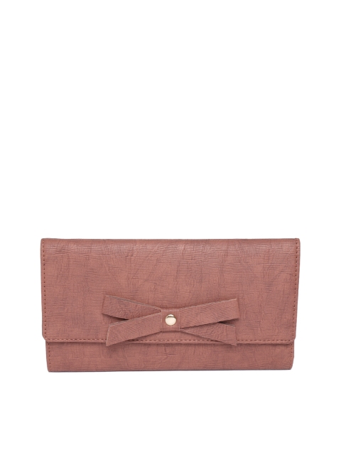 

Baggit Women Brown Textured Three Fold Wallet