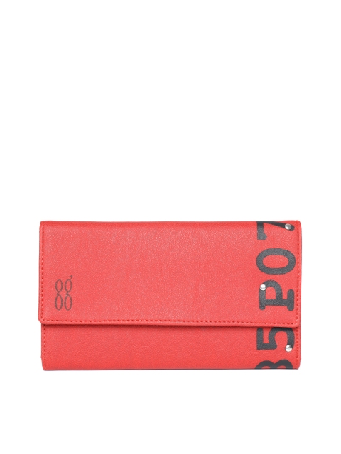 

Baggit Women Red Printed Three Fold Wallet