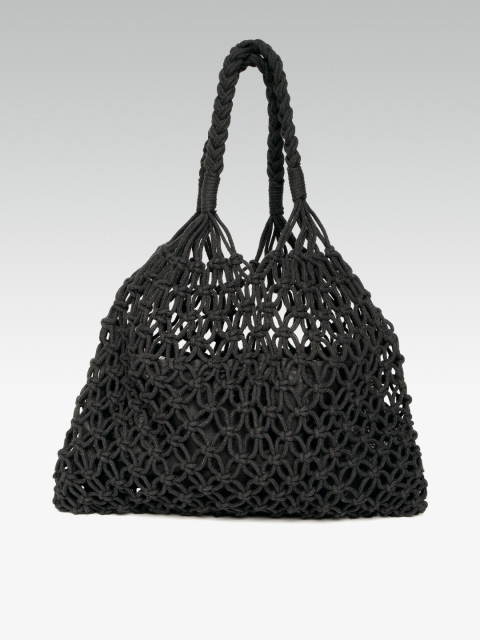 

DOROTHY PERKINS Black Cut-Out Handheld Bag