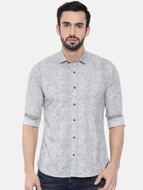 

Killer Men Grey Slim Fit Printed Casual Shirt