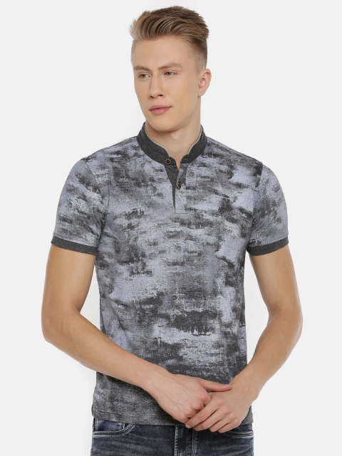

Killer Men Grey Dyed Henley Neck T-shirt