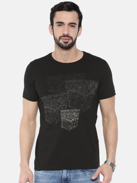 

Killer Men Black Printed Round Neck T-shirt