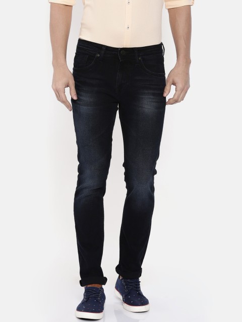

Killer Men Navy Blue Slim Fit Mid-Rise Clean Look Stretchable Jeans