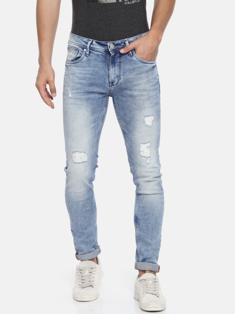 

Killer Men Blue Skinny Fit Mid-Rise Mildly Distressed Stretchable Jeans