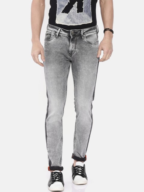 

Killer Men Grey Dunn Skinny Fit Mid-Rise Clean Look Stretchable Jeans