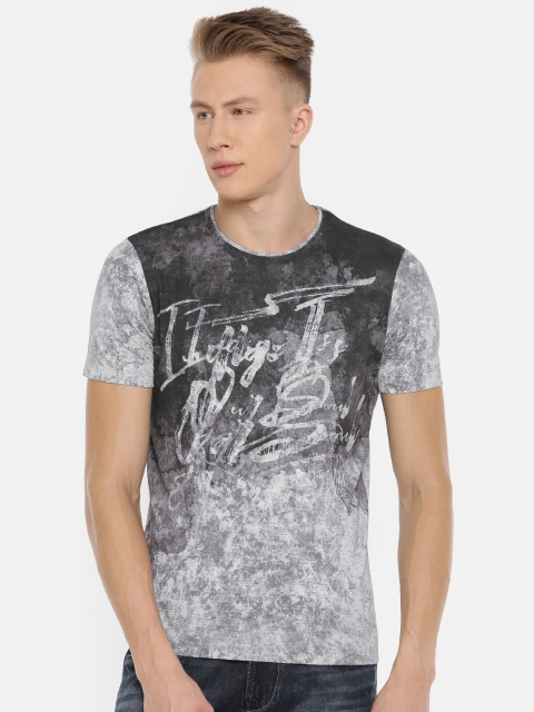 

Killer Men Grey Printed Round Neck T-shirt
