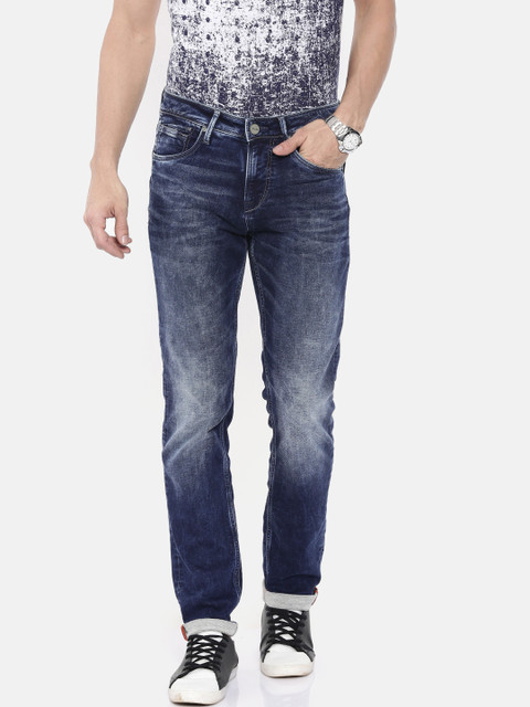 

Killer Men Navy Blue Skinny Fit Low-Rise Clean Look Stretchable Jeans