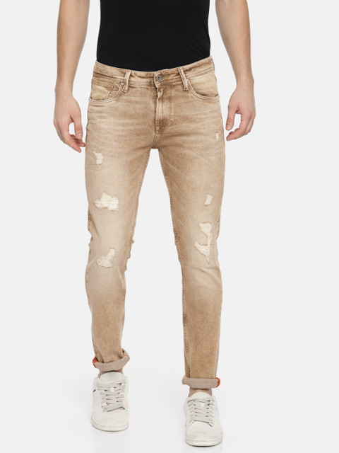 

Killer Men Khaki Dunn Skinny Fit Mid-Rise Clean Look Stretchable Jeans