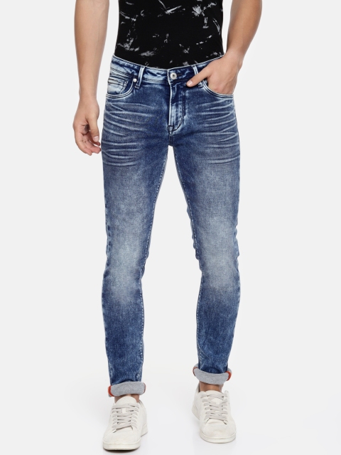 

Killer Men Blue Dunn Skinny Fit Mid-Rise Clean Look Stretchable Jeans