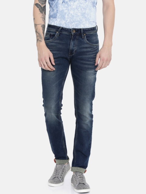 

Killer Men Blue Dunn Skinny Fit Mid-Rise Clean Look Stretchable Jeans