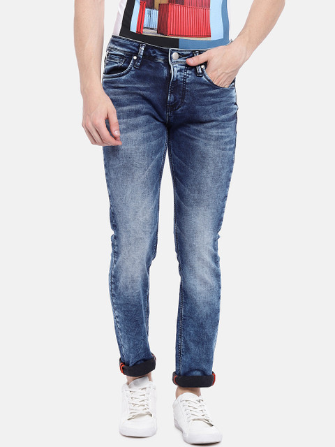 

Killer Men Blue Slank Slim Fit Mid-Rise Clean Look Stretchable Jeans