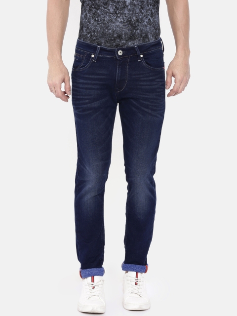 

Killer Men Navy Blue Skinny Fit Mid-Rise Clean Look Stretchable Jeans