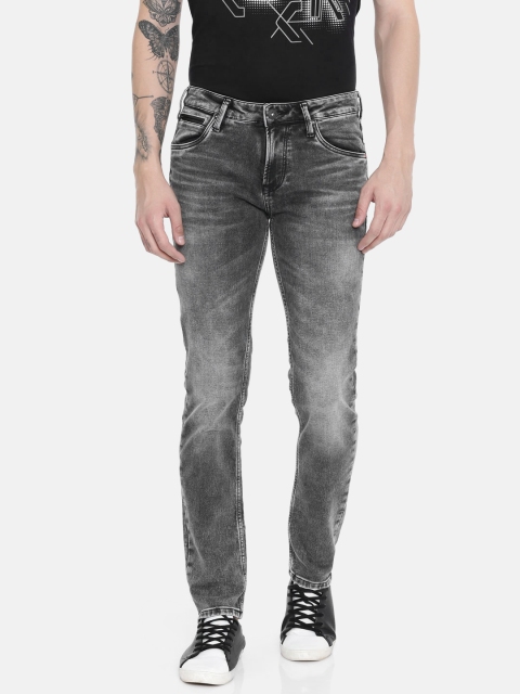 

Killer Men Grey Slank Slim Fit Mid-Rise Clean Look Stretchable Jeans